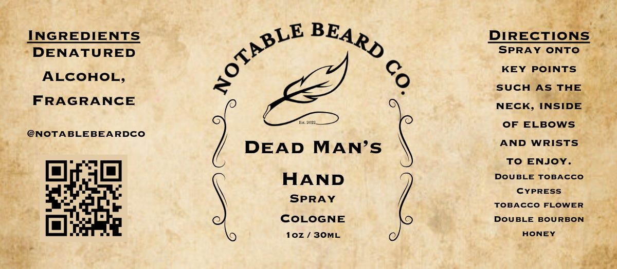 Dead Man's Hand Spray Cologne